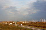 Himmel über der Marina Port Zélande